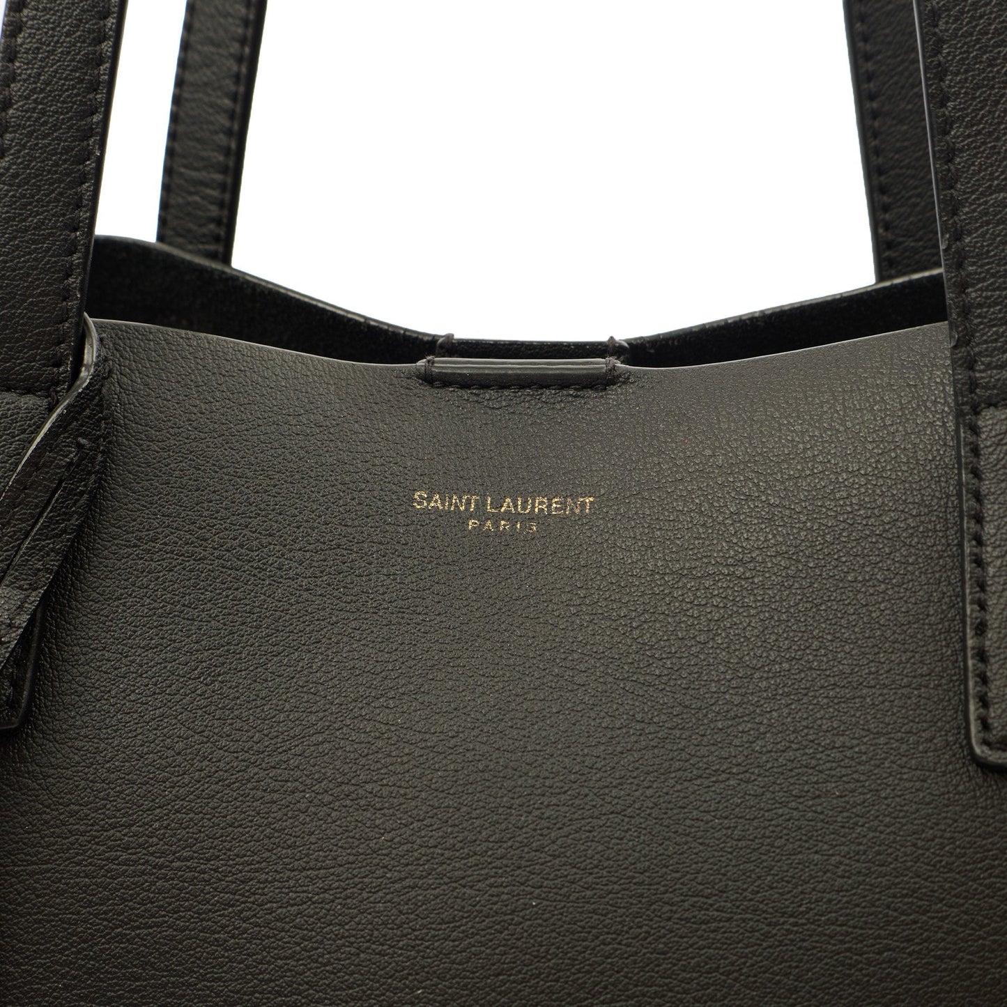 Saint Laurent Tote East West Tote in Black, Calfskin Leather — Lifestyle View