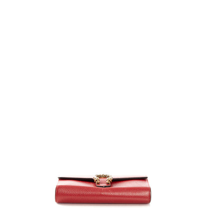 Gucci Cross Body Dionysus Chain Wallet in Hibiscus Red, Leather — Alternate View 13