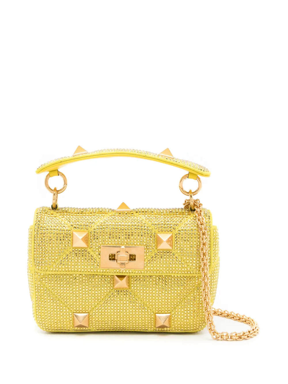Valentino Garavani Small Roman Stud Shoulder Bag — Same as shown — Size One Size — Front View