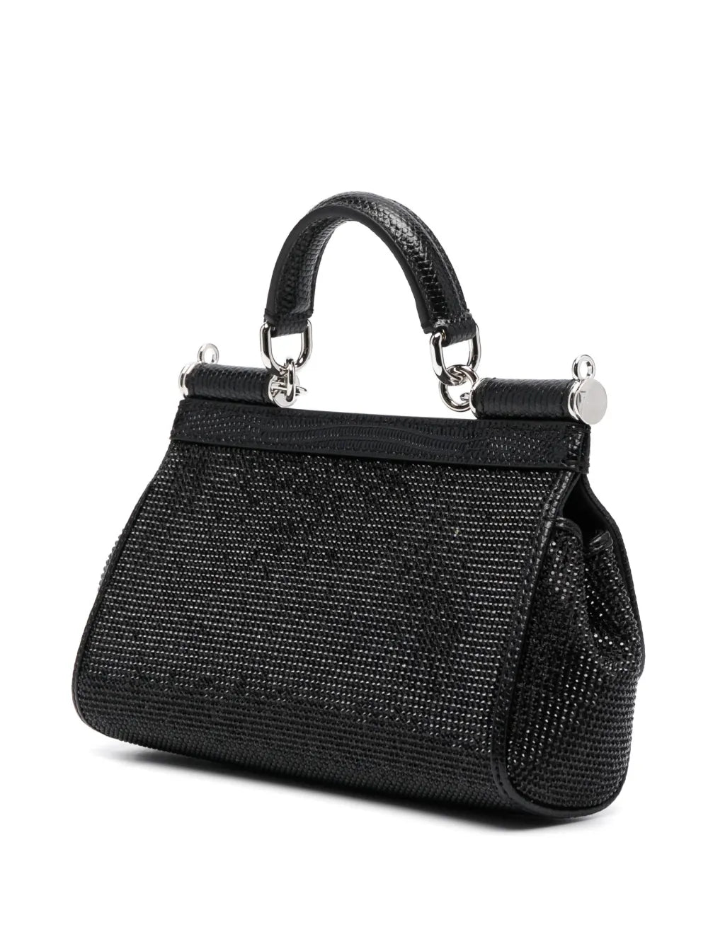 Dolce Gabbana Small Sicily Rhinestone Embellished Shoulder Bag — Same as shown — Size One Size — Top View