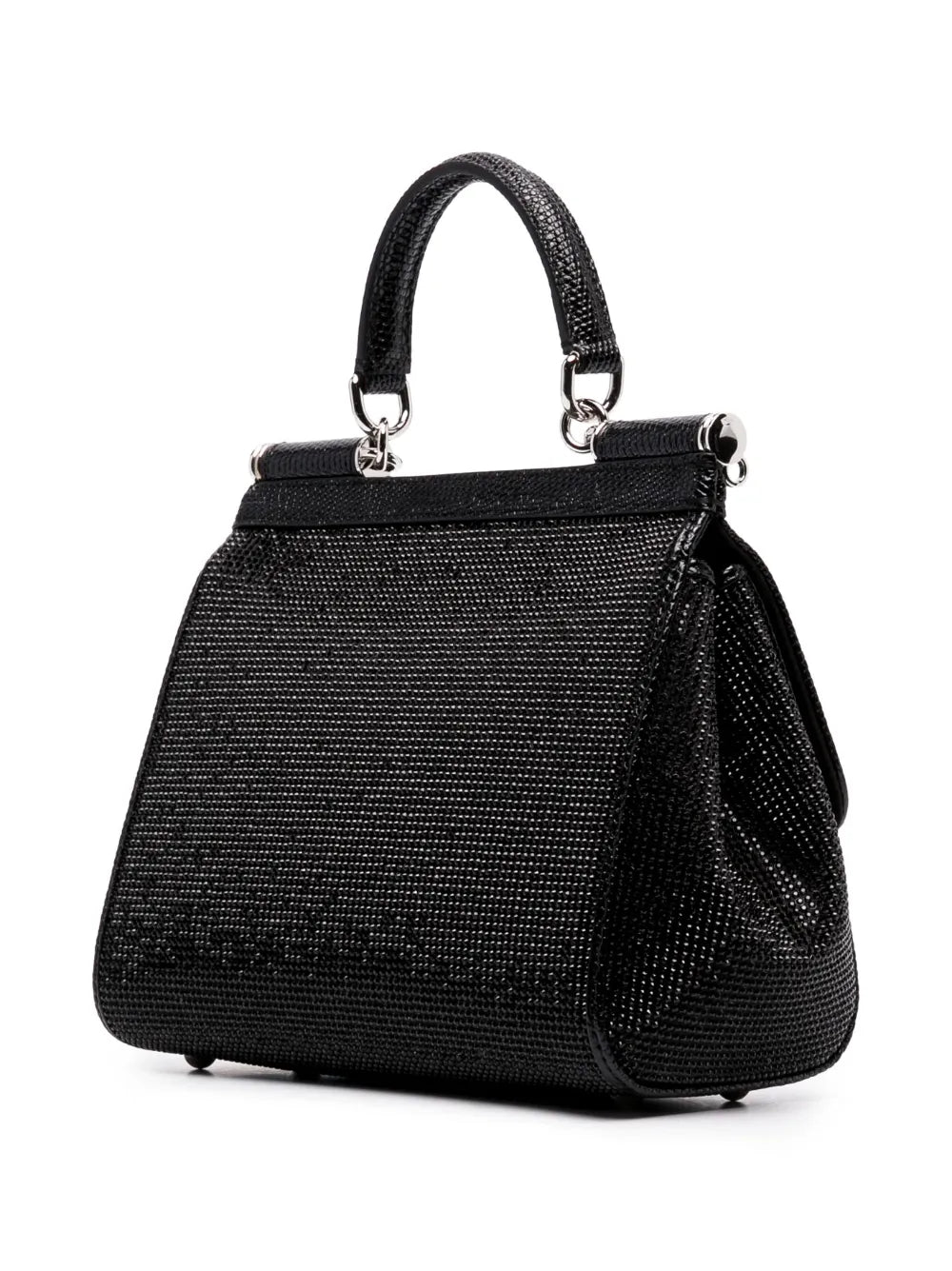 Dolce Gabbana Small Sicily Rhinestone Shoulder Bag — Same as shown — Size One Size — Top View