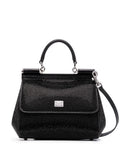 Dolce Gabbana Small Sicily Rhinestone Shoulder Bag — Same as shown — Size One Size — Front View