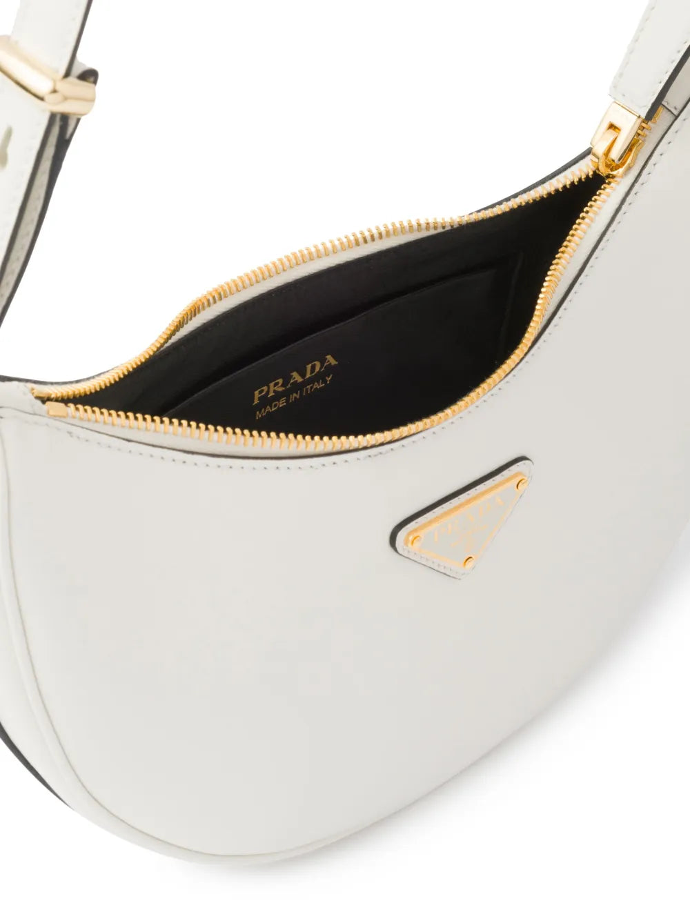 Prada Arque Leather Shoulder Bag — Same as shown — Size One Size — Detail View