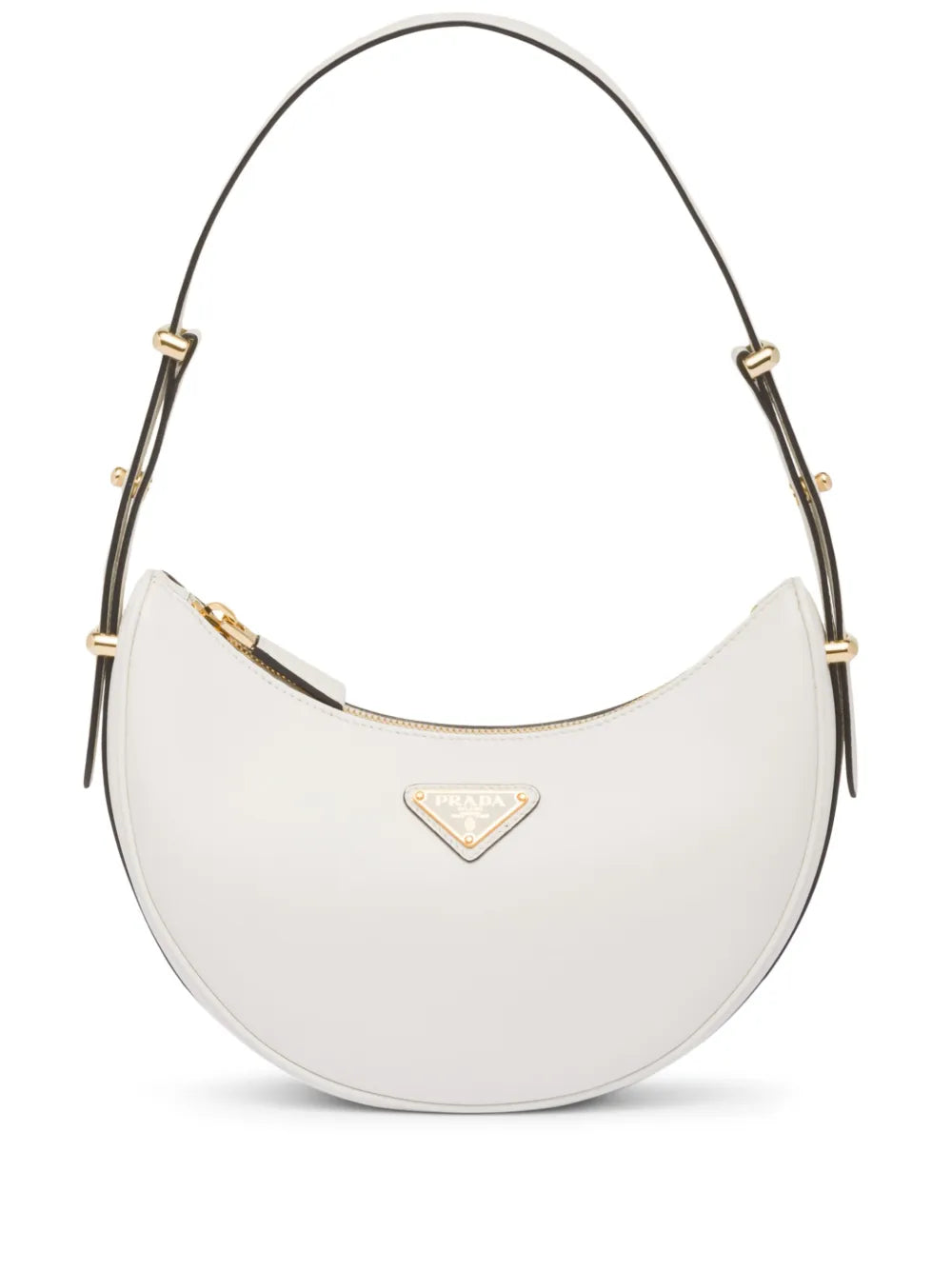 Prada Arque Leather Shoulder Bag — Same as shown — Size One Size — Front View