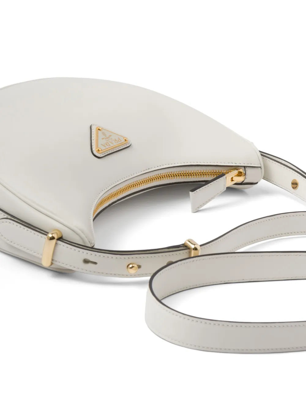 Prada Arque Leather Shoulder Bag — Same as shown — Size One Size — Back View