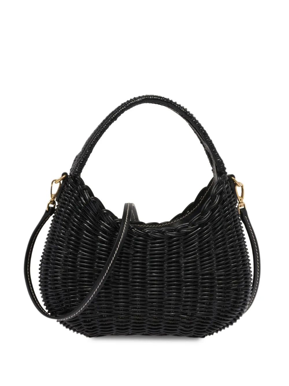 Miu Miu Mini Wander Wicker Shoulder Bag — Same as shown — Size One Size — Top View