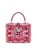Dolce Gabbana Dolce Box Majolica Print Shoulder Bag — Same as shown — Size One Size — Front View