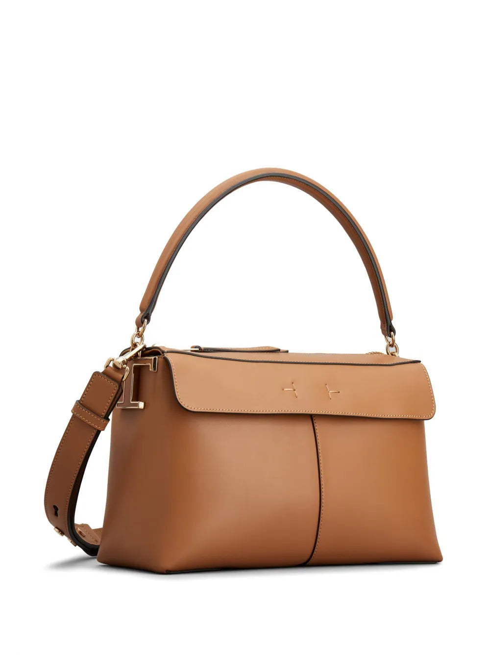 Tods Small T Case Boston Leather Shoulder Bag — Same as shown — Size One Size — Back View