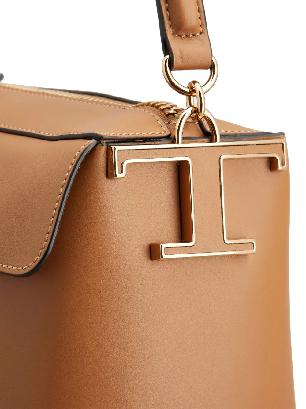 Tods Small T Case Boston Leather Shoulder Bag — Same as shown — Size One Size — Detail View