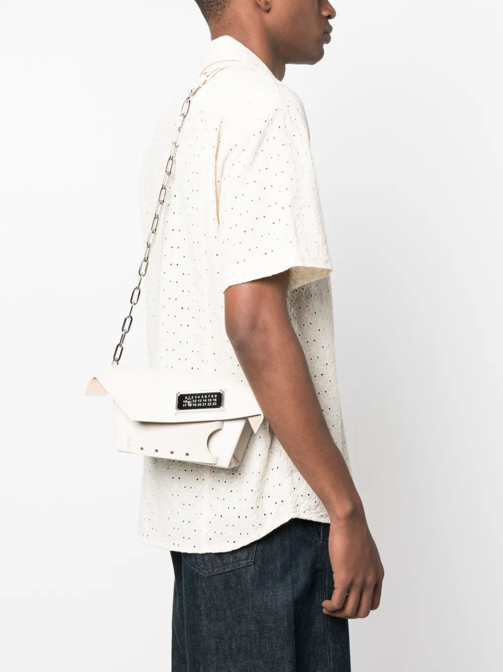 Maison Margiela Small Snatched Shoulder Bag — Same as shown — Size One Size — Side View