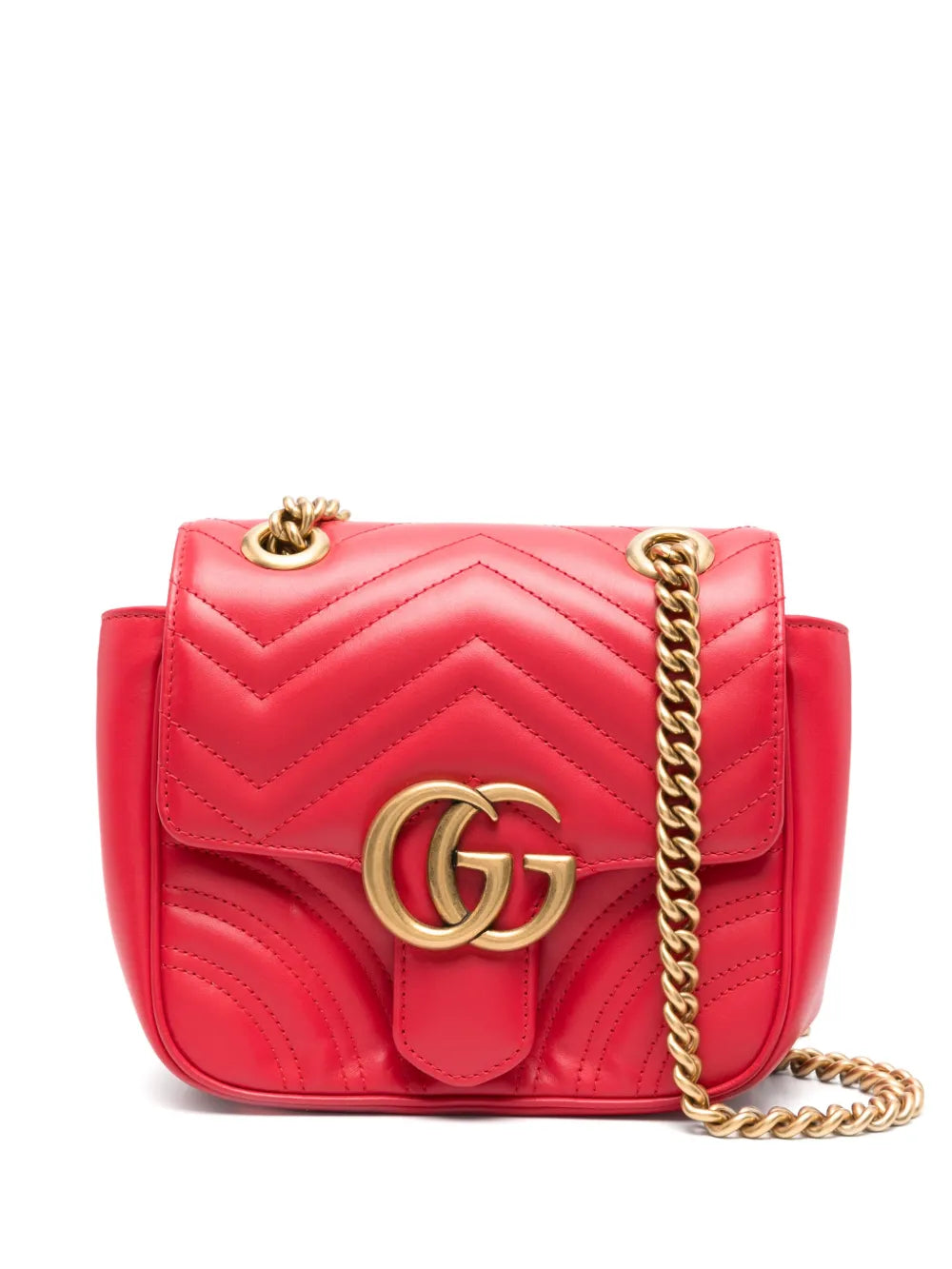 Gucci Mini Gg Marmont Shoulder Bag — Same as shown — Size One Size — Front View