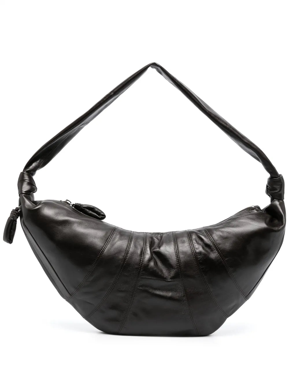 Lemaire Large Croissant Leather Shoulder Bag — Same as shown — Size One Size — Front View