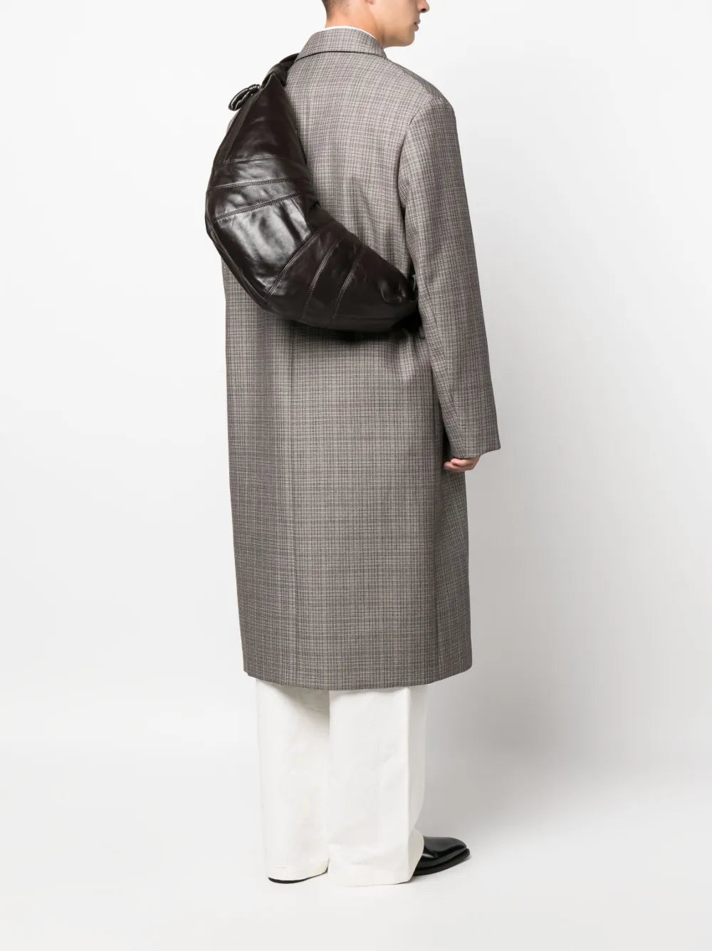 Lemaire Large Croissant Leather Shoulder Bag — Same as shown — Size One Size — Side View