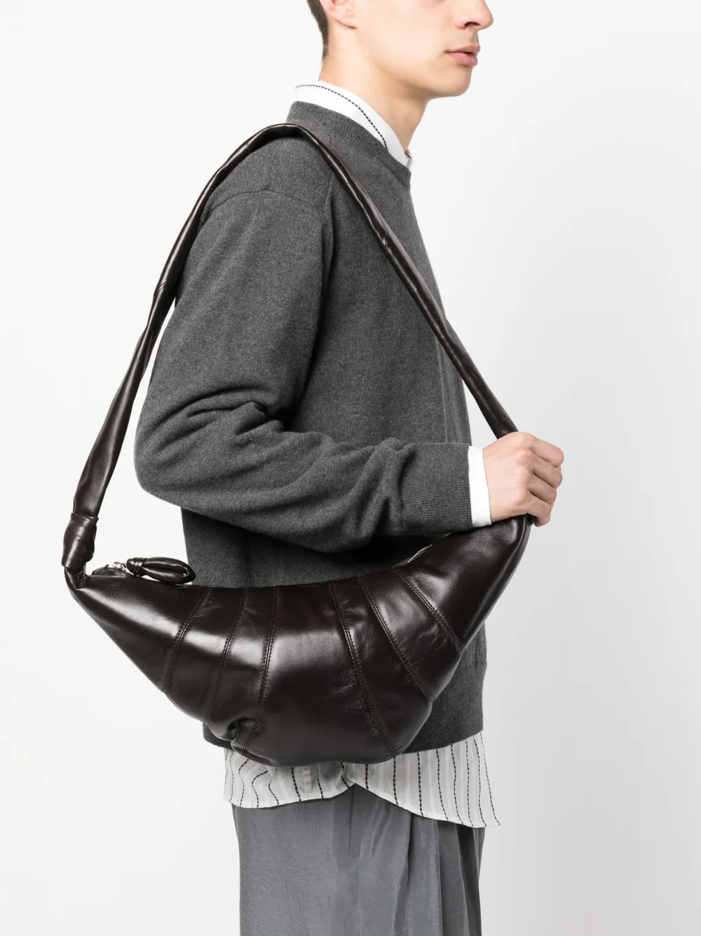 Lemaire Medium Croissant Shoulder Bag — Same as shown — Size One Size — Side View