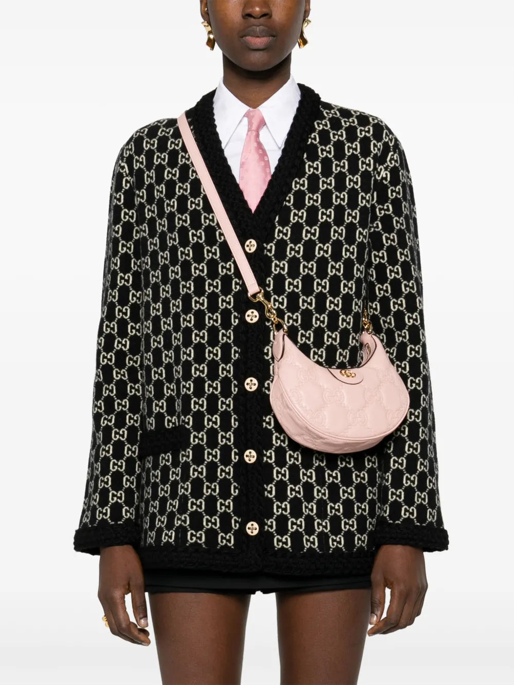 Gucci Mini Gg Matelasse Shoulder Bag — Same as shown — Size One Size — Side View