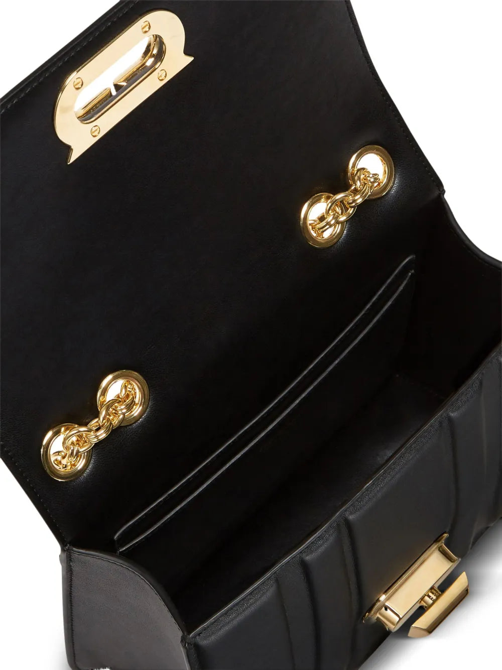 Ferragamo Medium Gancini Leather Shoulder Bag — Same as shown — Size One Size — Top View