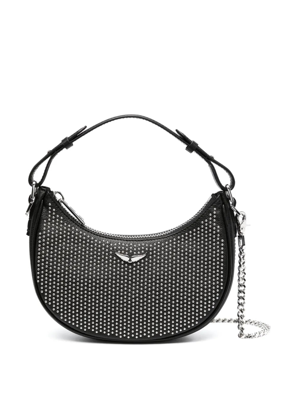 Zadigvoltaire Moonrock Plumetis Leather Shoulder Bag — Same as shown — Size One Size — Front View