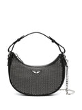 Zadigvoltaire Moonrock Plumetis Leather Shoulder Bag — Same as shown — Size One Size — Front View