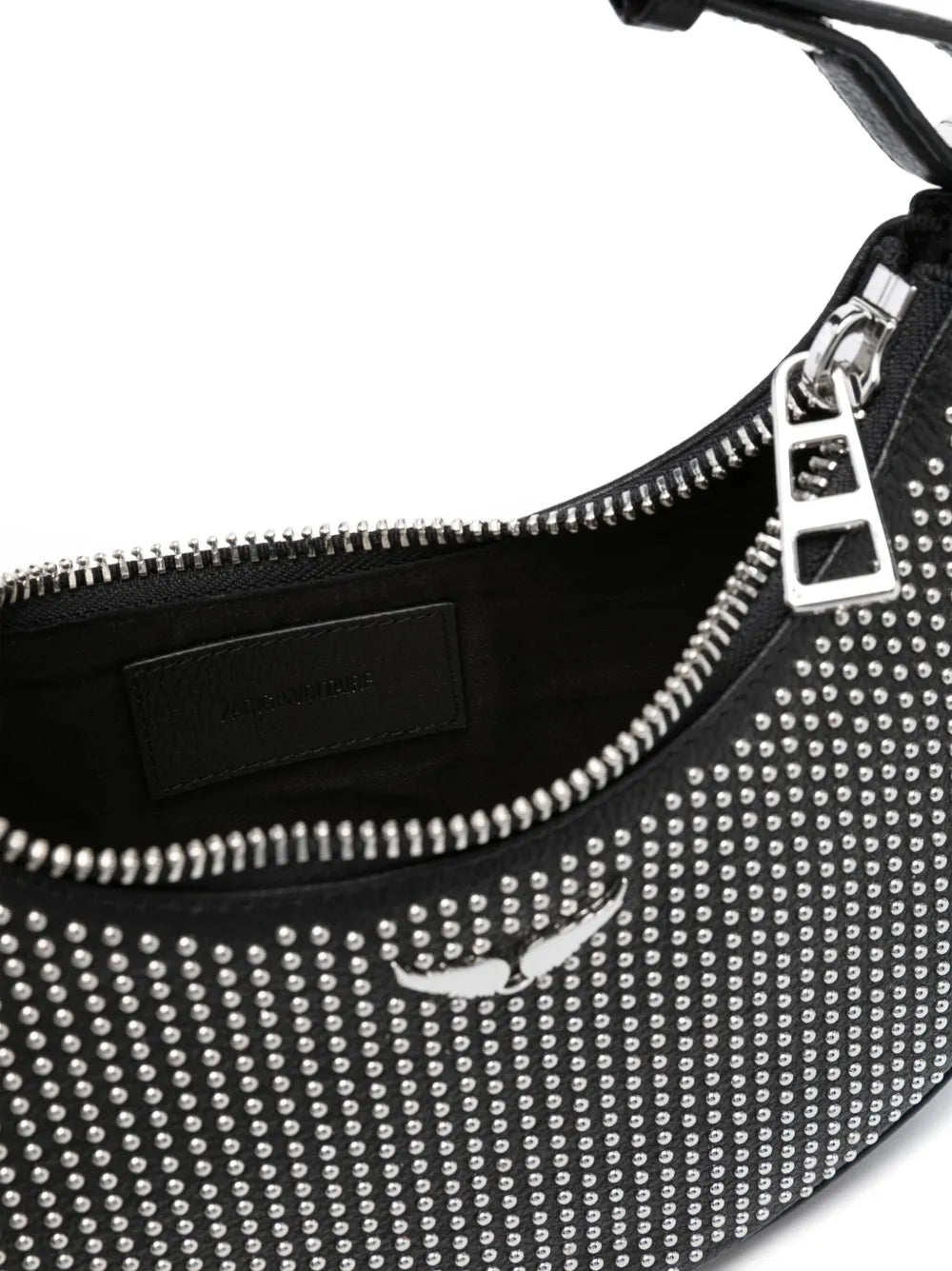 Zadigvoltaire Moonrock Plumetis Leather Shoulder Bag — Same as shown — Size One Size — Detail View