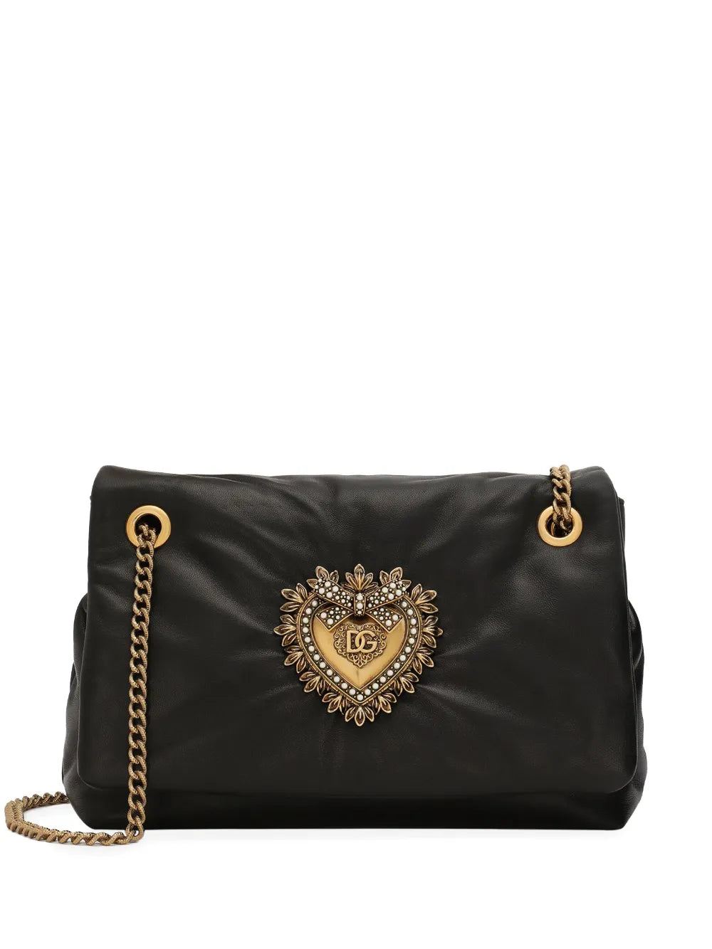 Dolce Gabbana Medium Devotion Soft Shoulder Bag — Same as shown — Size One Size — Front View