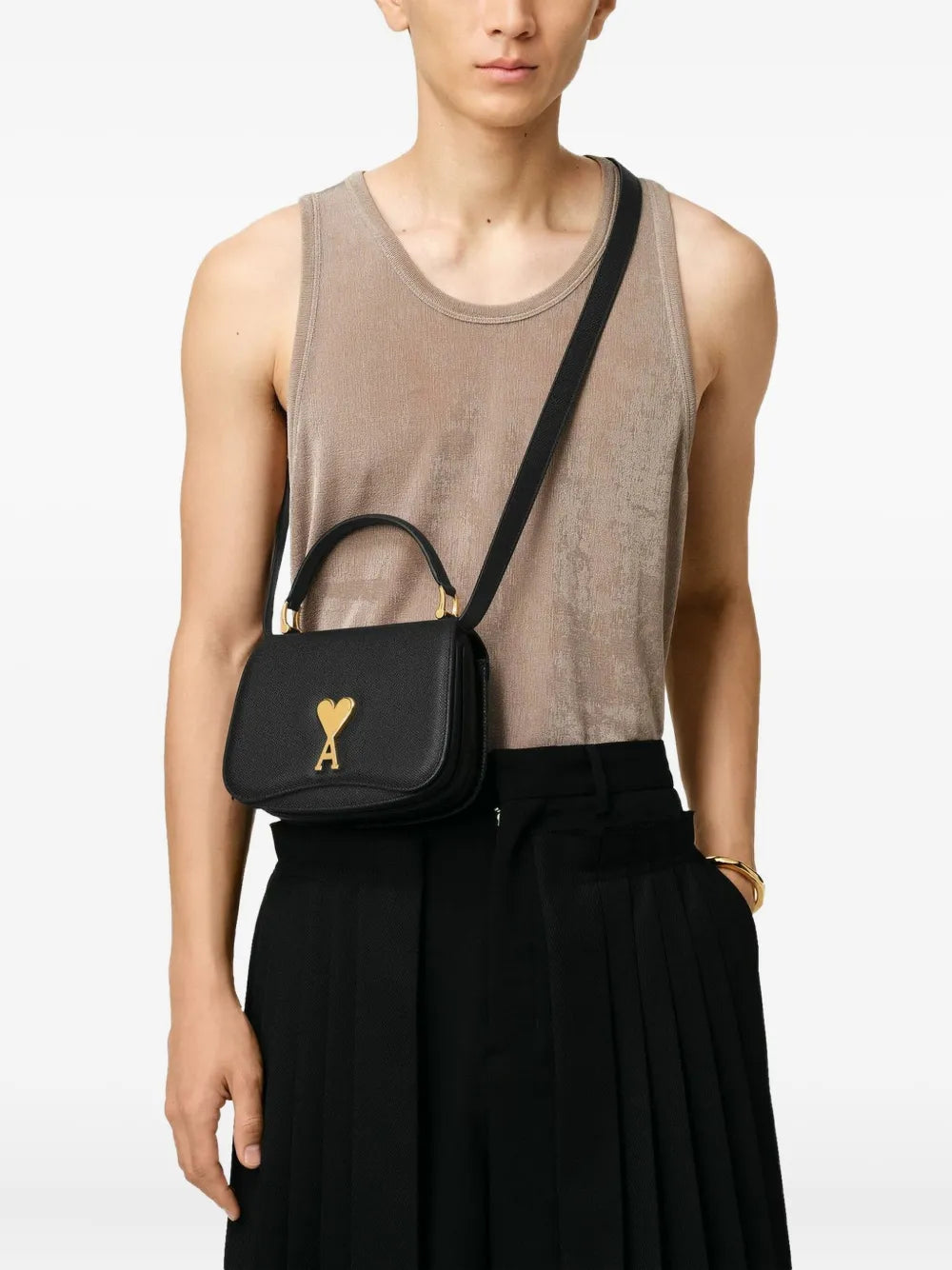 Ami Paris Paris Paris Shoulder Bag — Same as shown — Size One Size — Side View