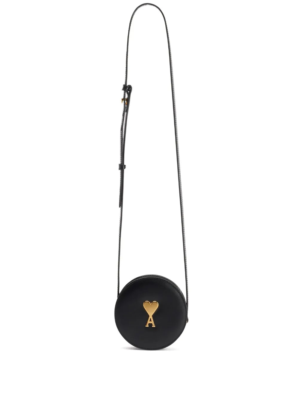 Ami Paris Logo Plaque Round Shoulder Bag — Same as shown — Size One Size — Front View