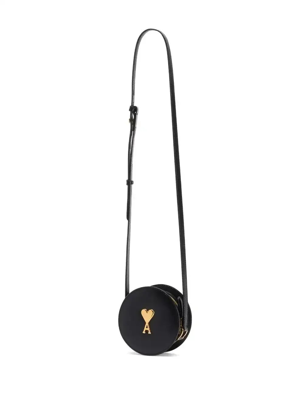 Ami Paris Logo Plaque Round Shoulder Bag — Same as shown — Size One Size — Back View