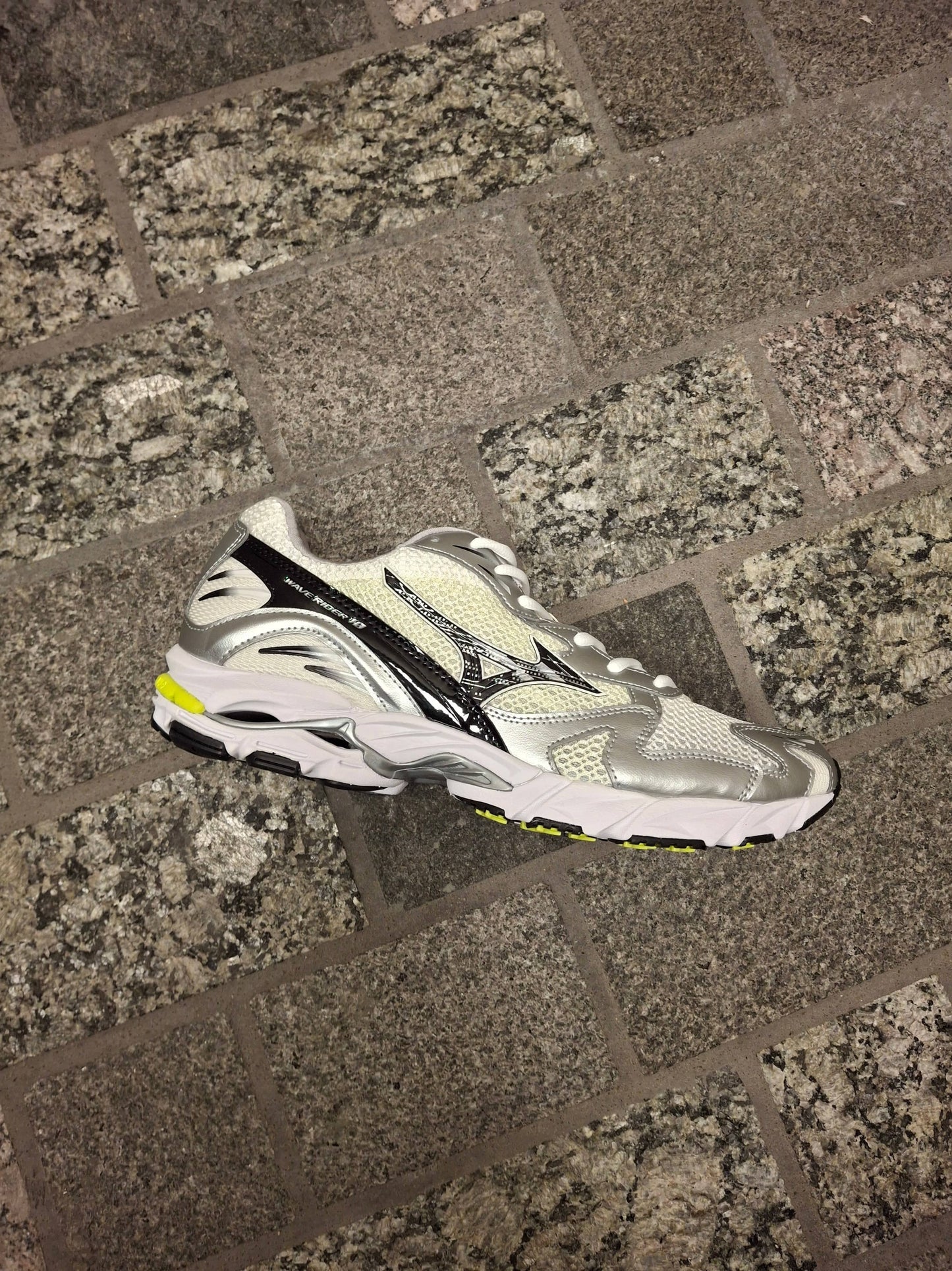 Mizuno Wave Rider 10 Sport 'Snow White Black Sylvan Green' — UK 4 | EU 36.5 | US 5 — Alternate View 7
