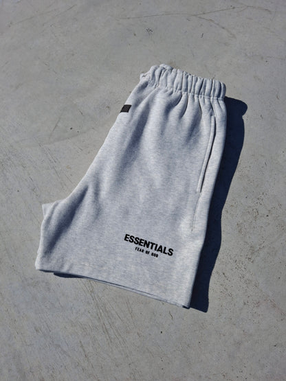 Fear of God Essentials Sweat Short 'Light Oatmeal' SS22 — XXS — Back View