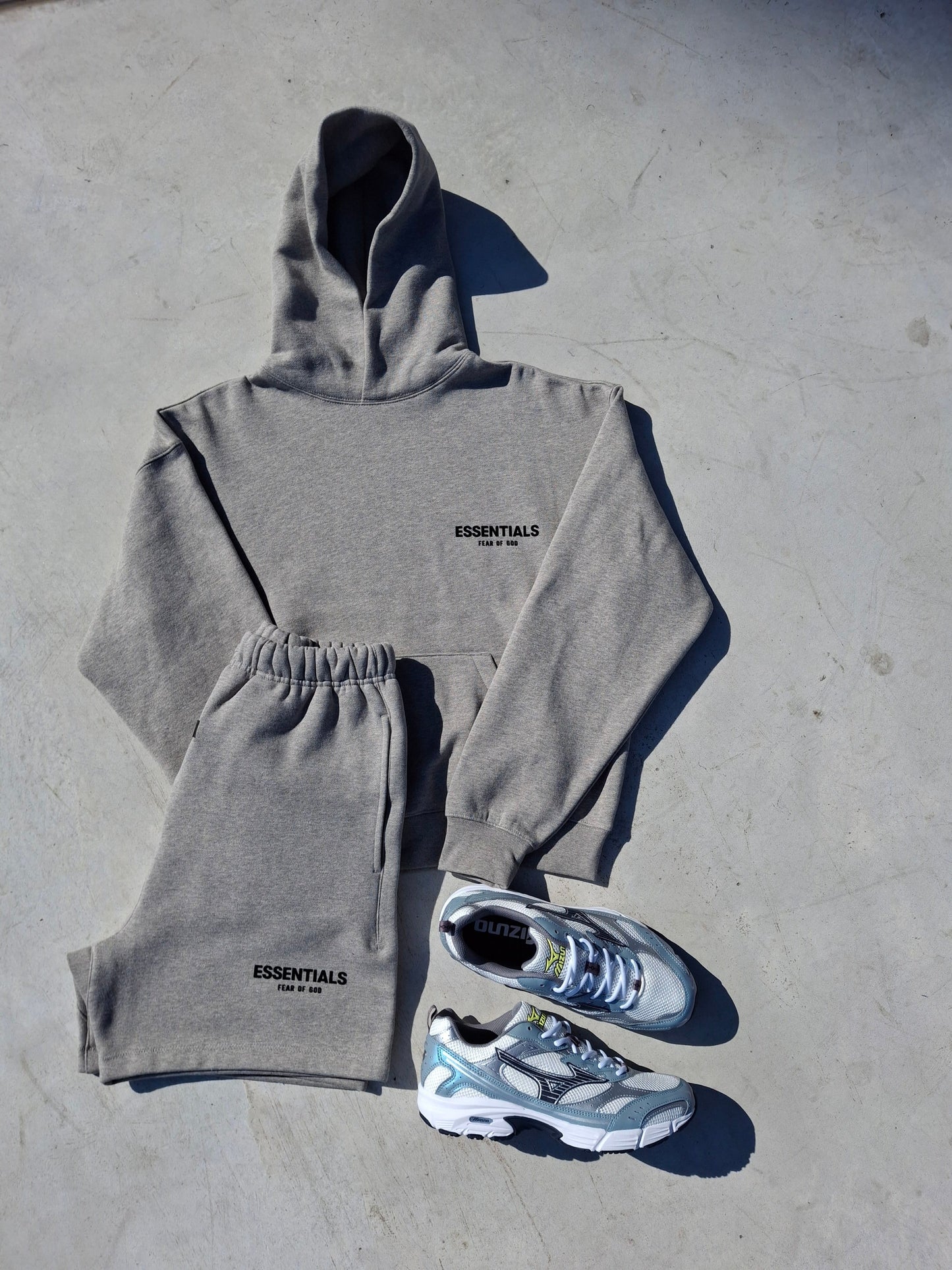 Fear of God Essentials Hoodie 'Dark Oatmeal' (SS22) — XXS — Top View