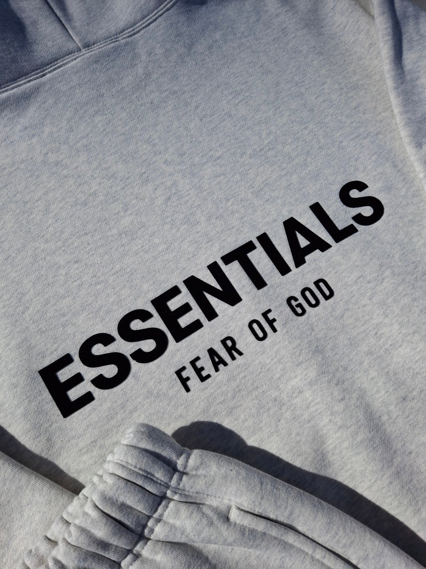 Fear of God Essentials Hoodie 'Light Oatmeal' (SS22) — XXS — Detail View