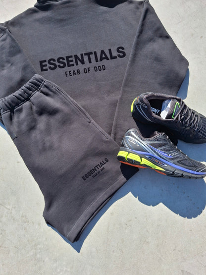 Fear of God Essentials Hoodie 'Stretch Limo' (SS22) — XXS — Top View