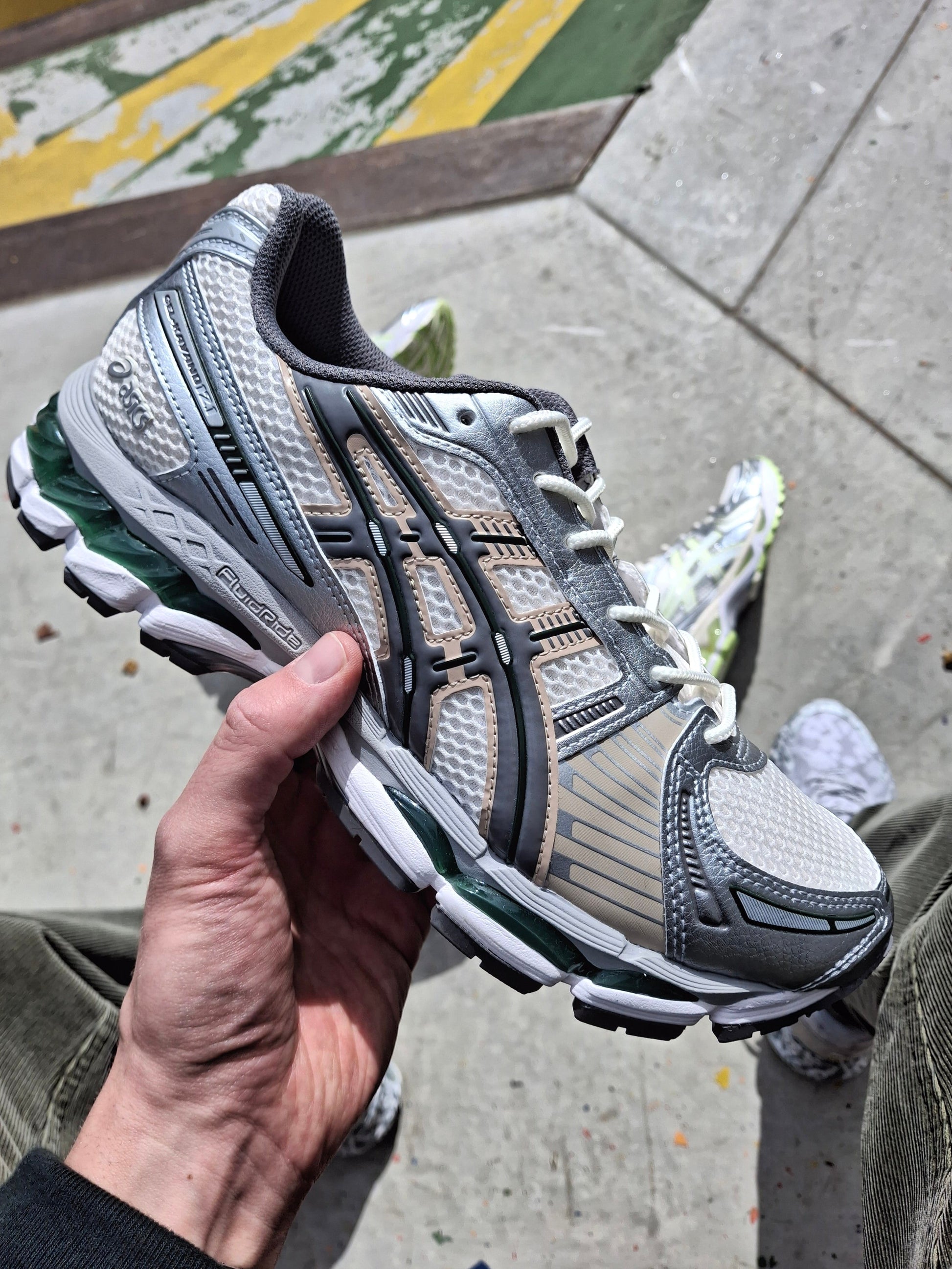 ASICS Gel Kayano 12.1 'Cream Carbon' — UK 3 | EU 36 | US 4 — Alternate View 8