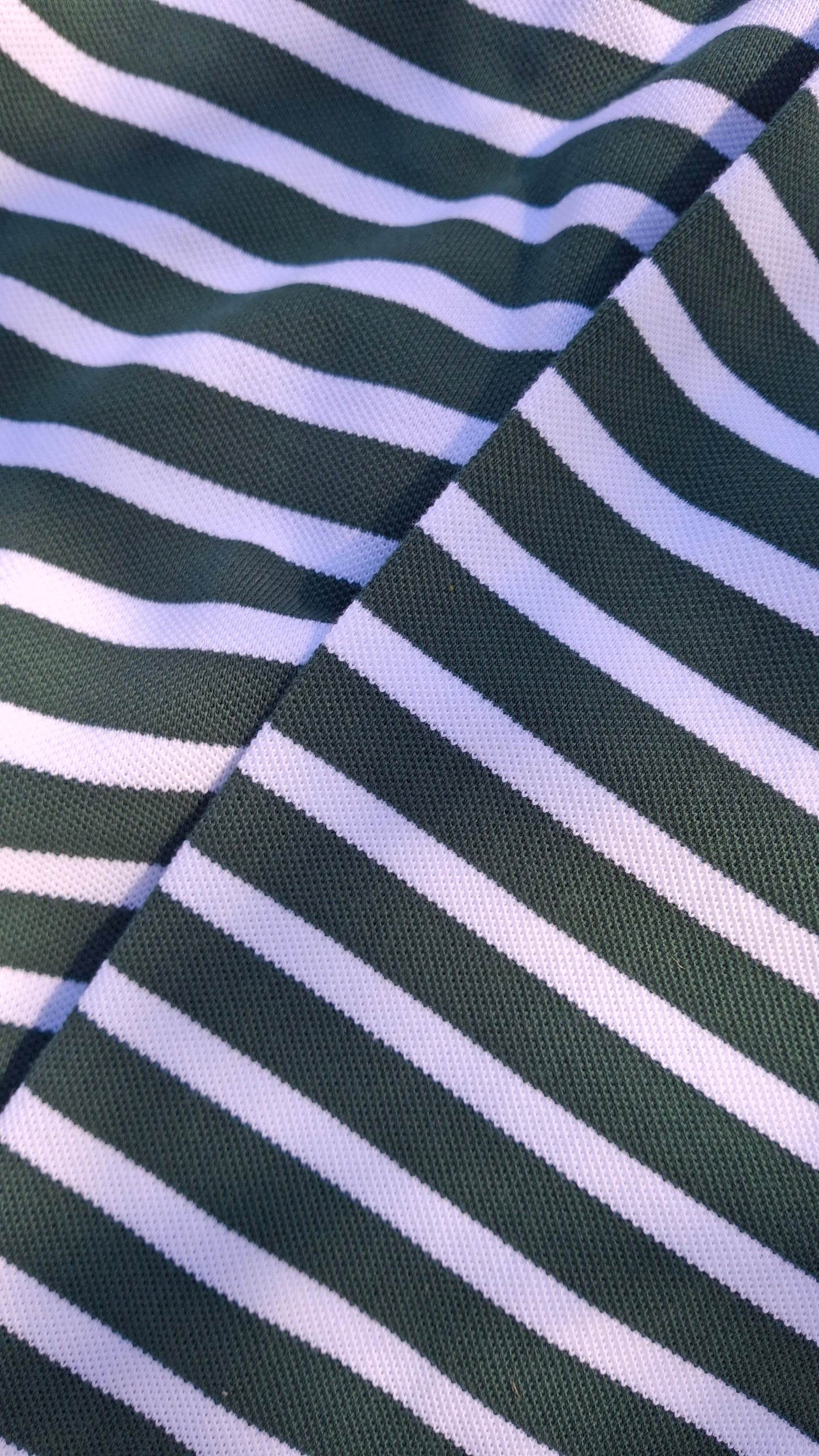 Summit Pique Long Sleeve Polo 'Forest White' — XXS — Detail View