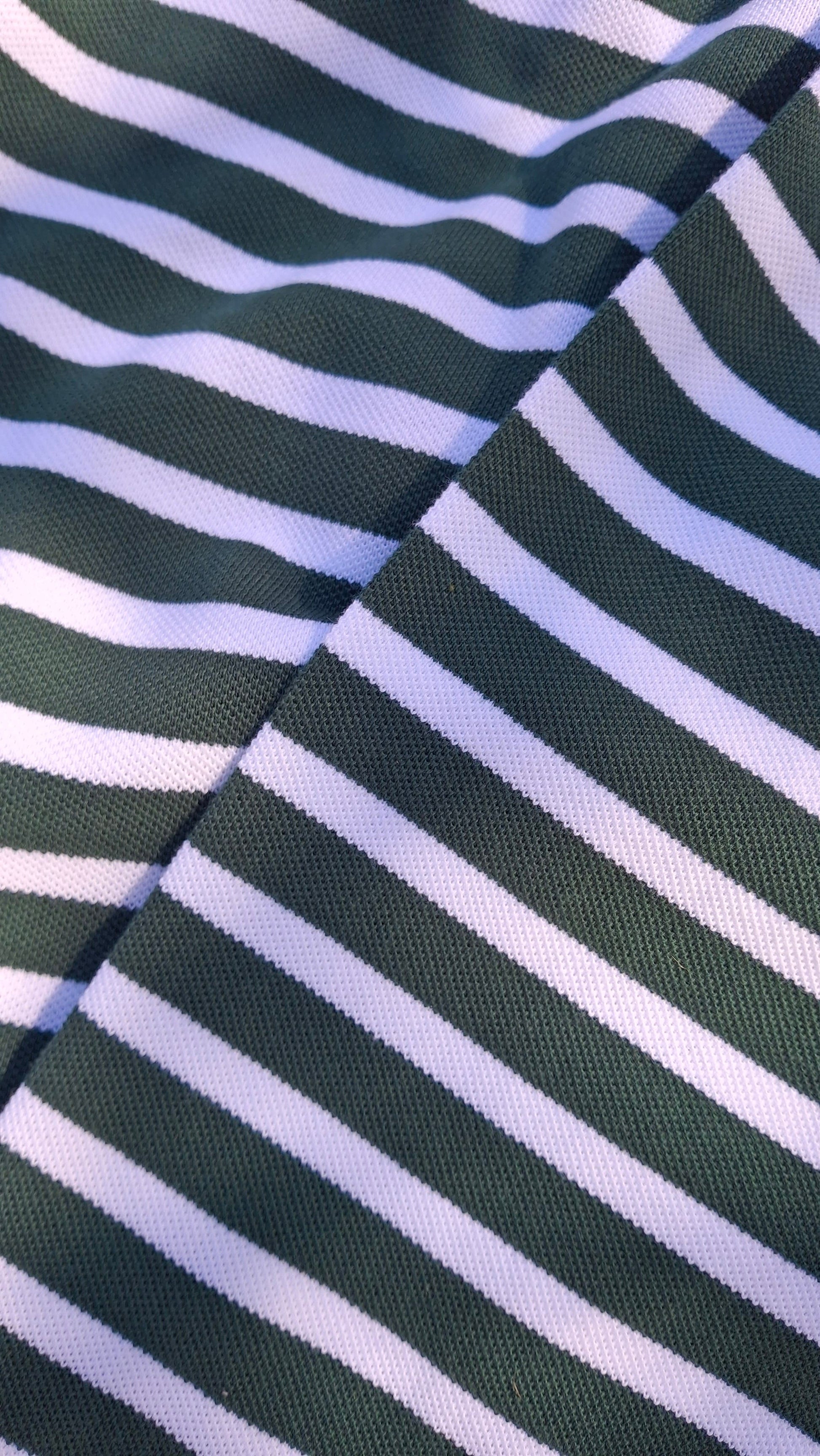 Summit Pique Long Sleeve Polo 'Forest White' — XXS — Detail View