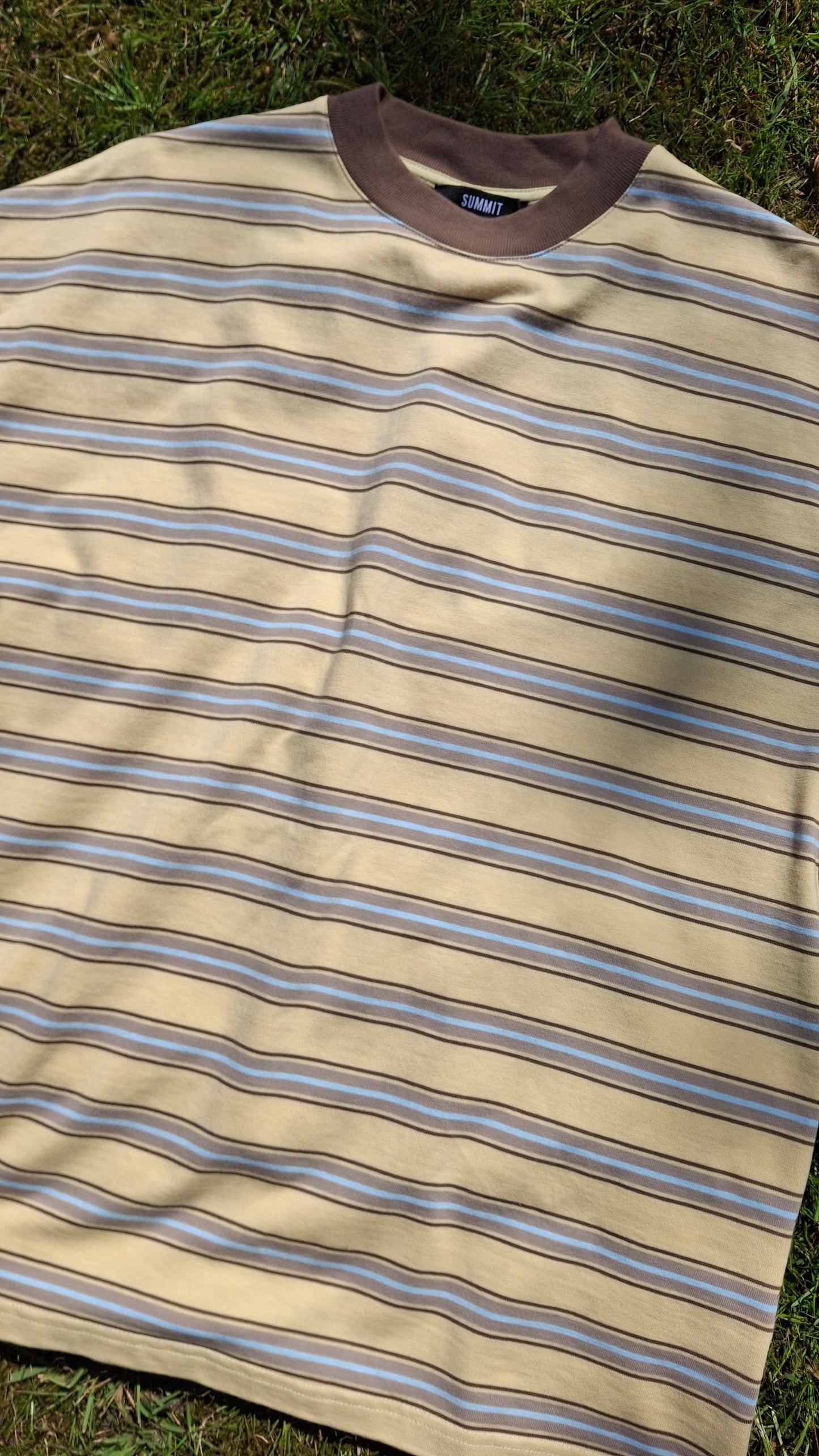 Summit Stripe Short Sleeve T-Shirt 'Yellow' — XXS — Alternate View 7