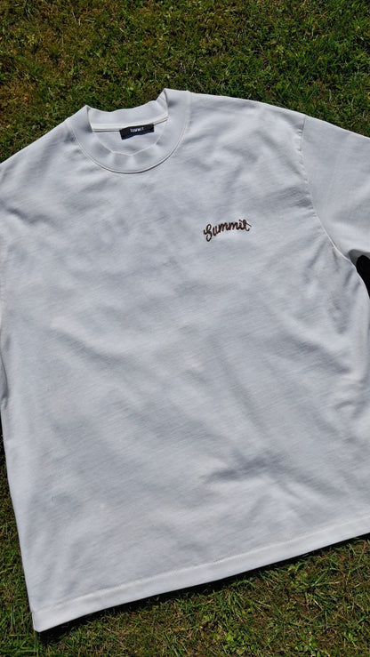 Summit Chainstitch T-Shirt 'Ecru' — XXS — Detail View