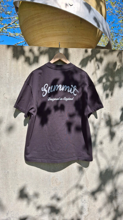 Summit Chainstitch T-Shirt 'Black' — XXS — Detail View