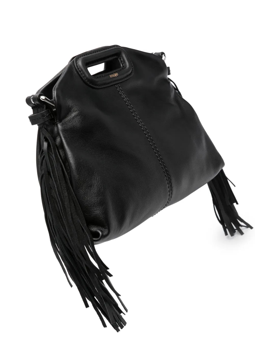 Maje Mini Miss M Leather Shoulder Bag — Same as shown — Size One Size — Top View