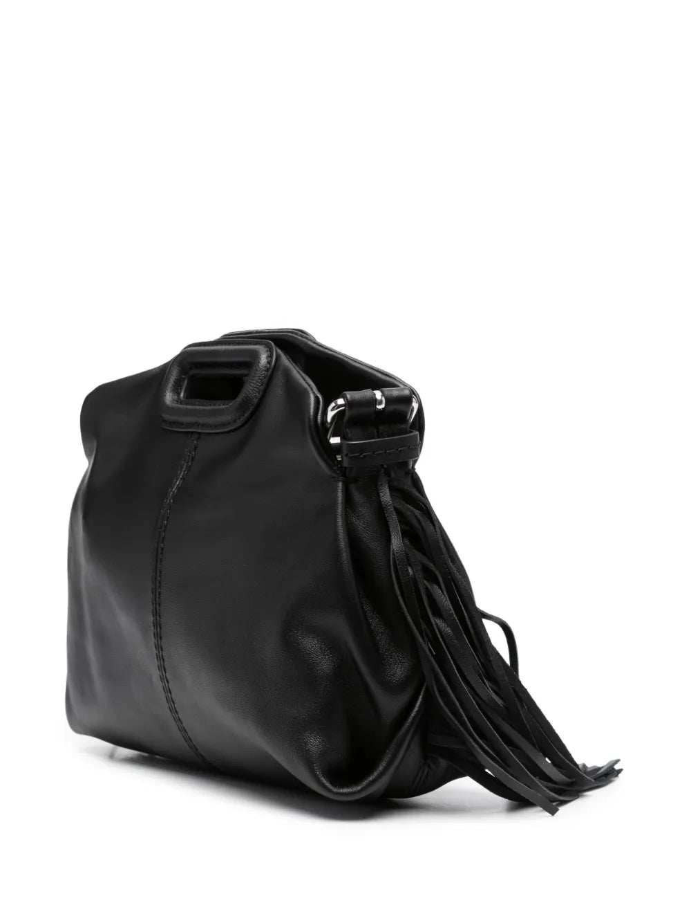 Maje Mini Miss M Leather Shoulder Bag — Same as shown — Size One Size — Back View