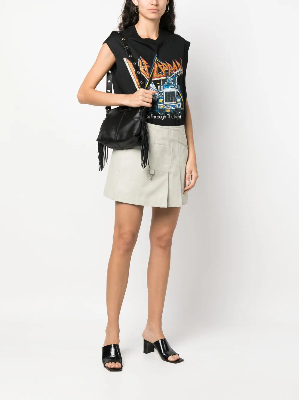 Maje Mini Miss M Leather Shoulder Bag — Same as shown — Size One Size — Side View