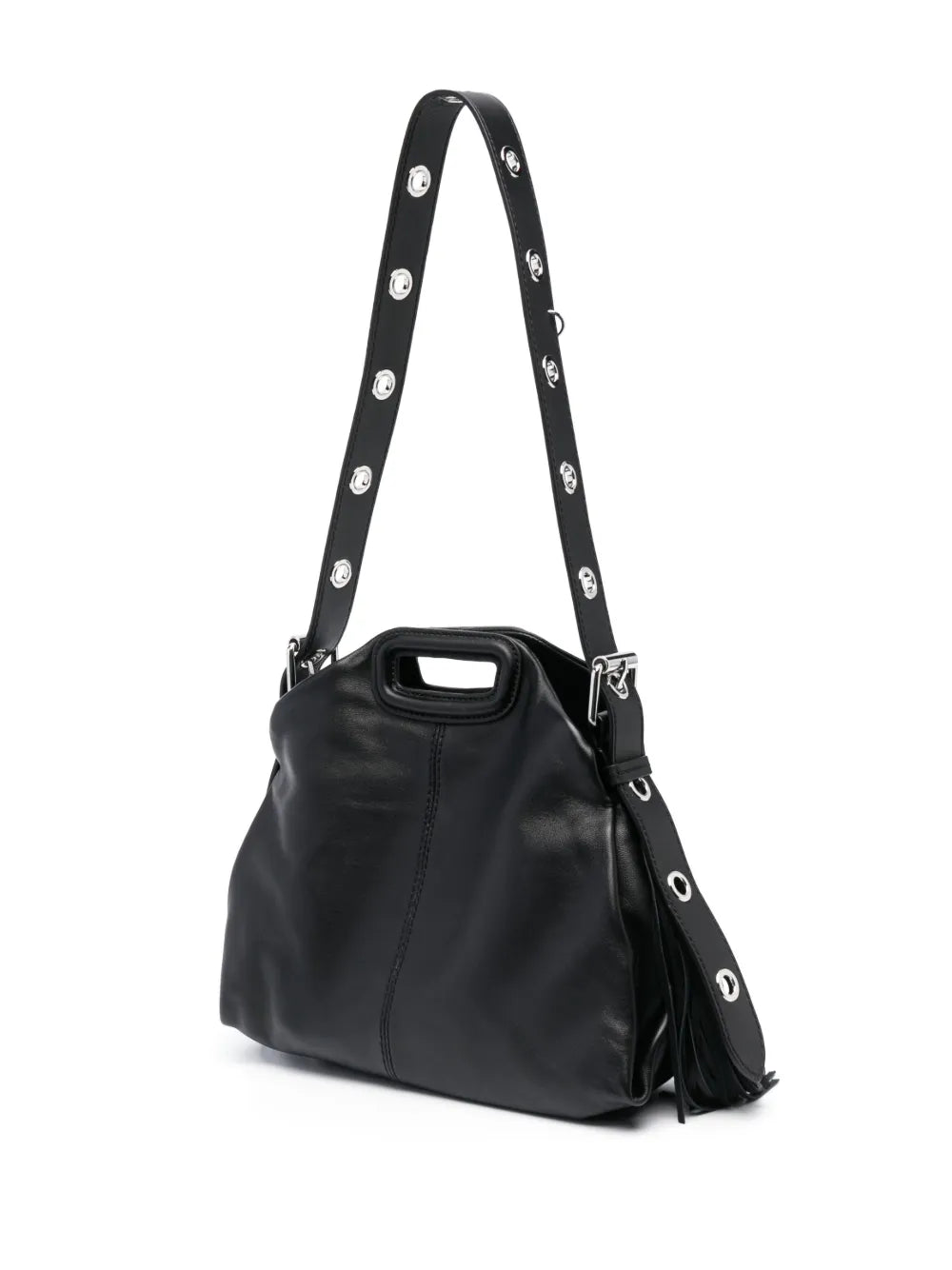 Maje Miss M Leather Shoulder Bag — Same as shown — Size One Size — Back View