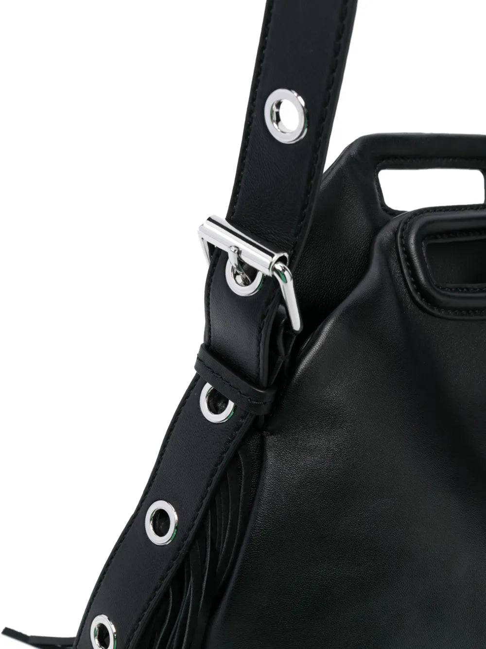 Maje Miss M Leather Shoulder Bag — Same as shown — Size One Size — Top View