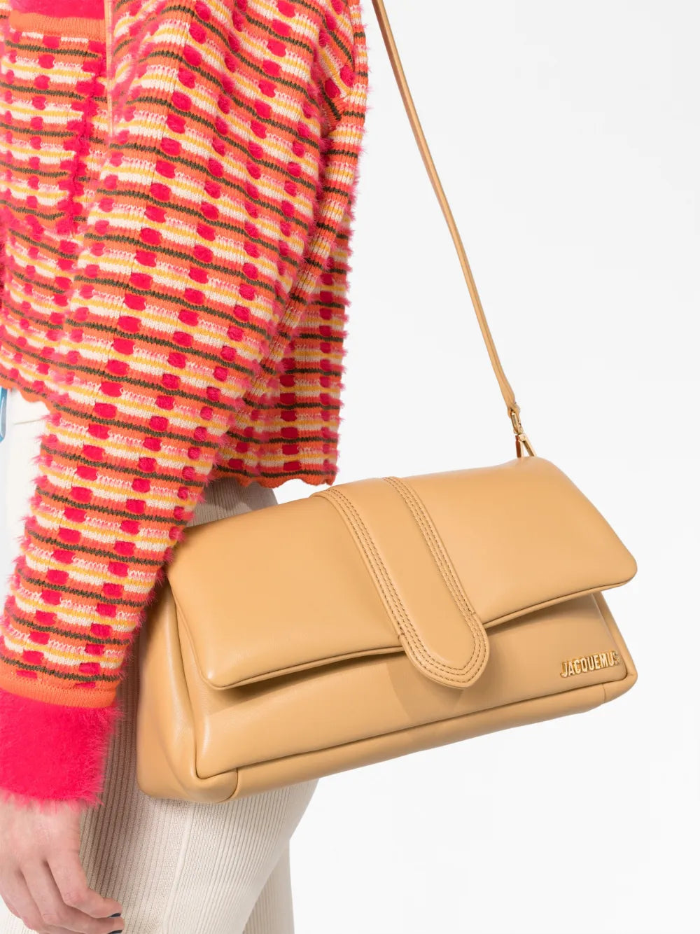 Jacquemus Le Bambimou Leather Shoulder Bag — Same as shown — Size One Size — Back View