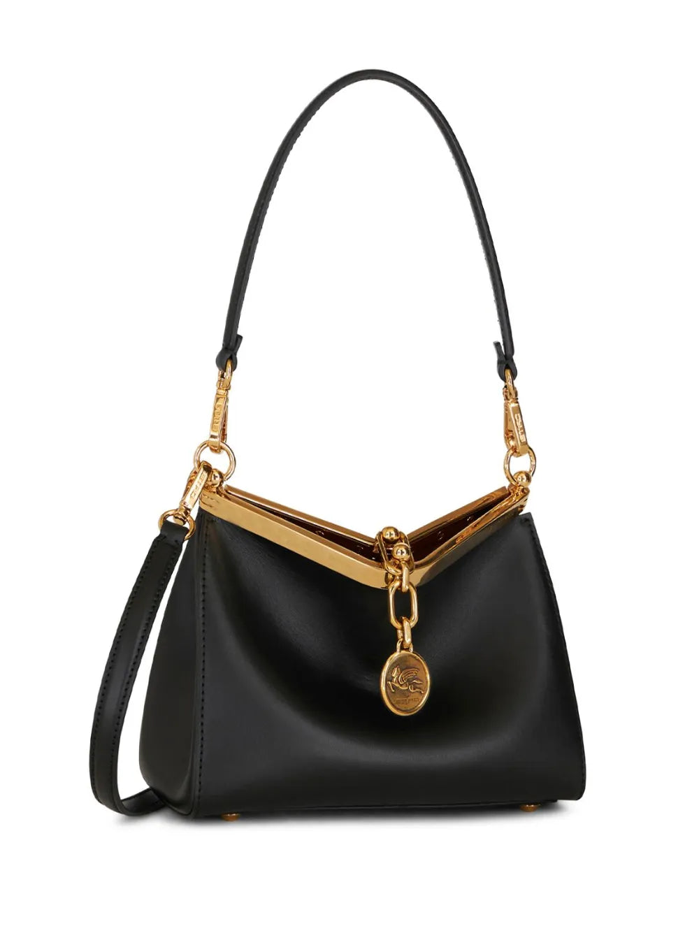 Etro Vela Leather Shoulder Bag — Same as shown — Size One Size — Back View