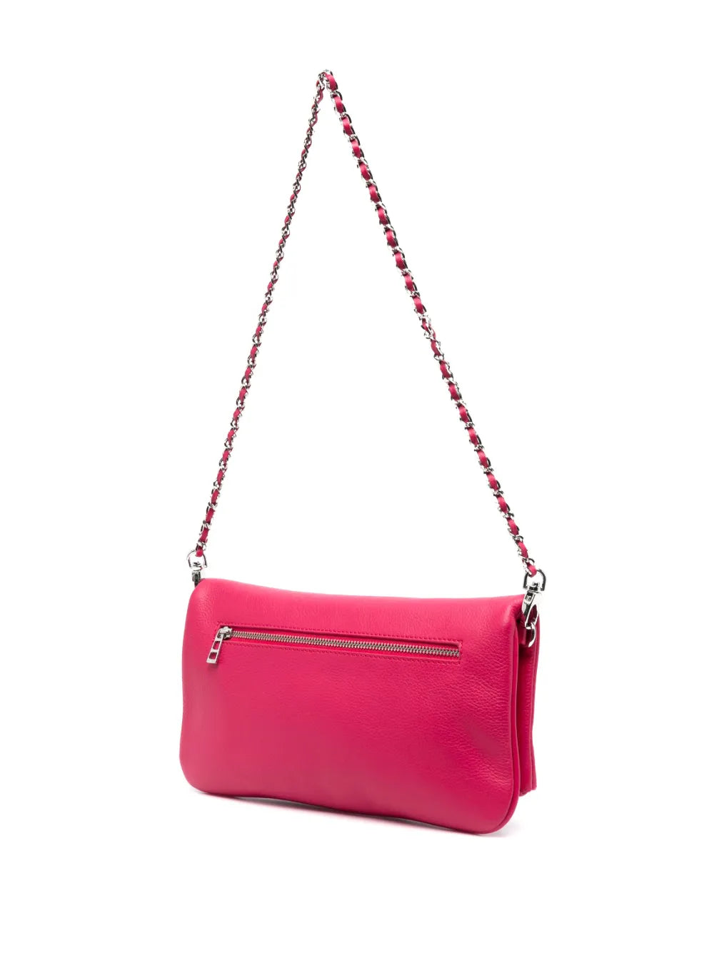 Zadigvoltaire Logo Plaque Leather Shoulder Bag — Same as shown — Size One Size — Back View