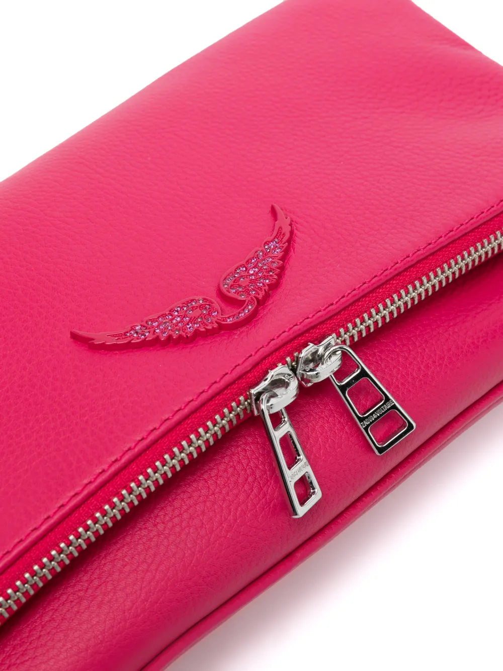 Zadigvoltaire Logo Plaque Leather Shoulder Bag — Same as shown — Size One Size — Top View