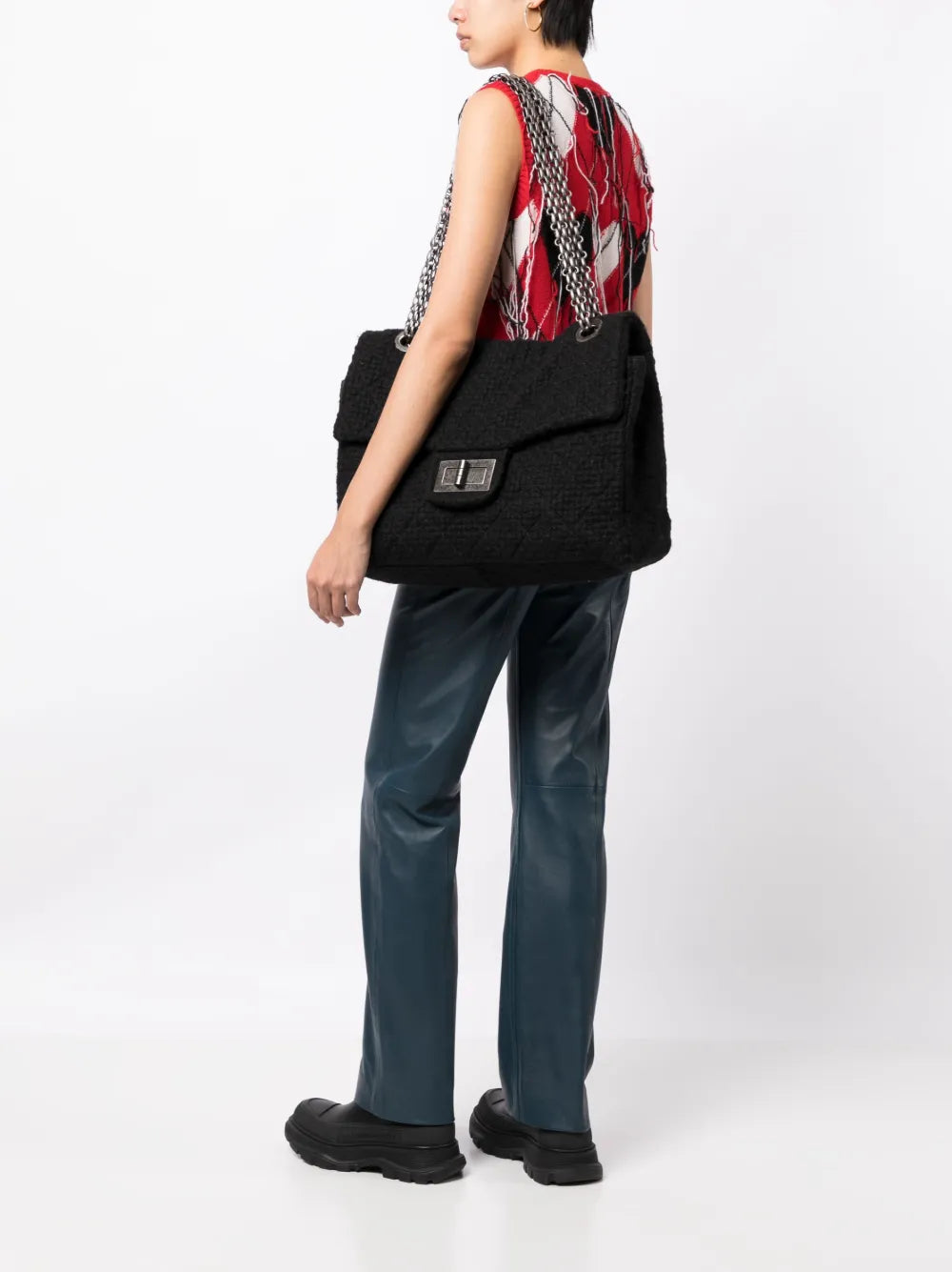 Chanel Pre Owned 255 Xxl Reissue Shoulder Bag — Same as shown — Size One Size — Side View