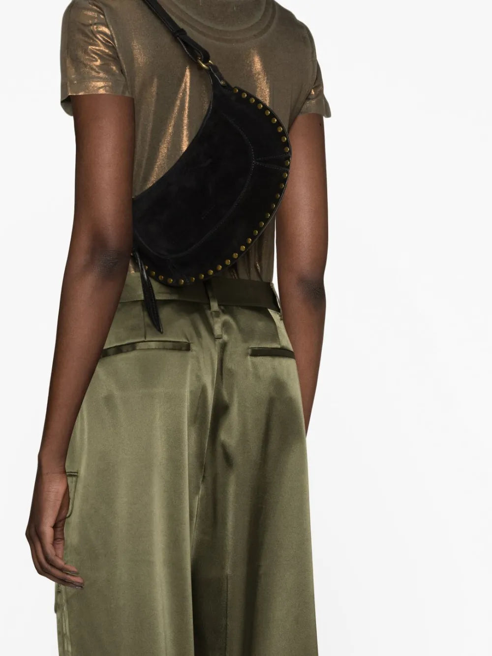 Isabel Marant Oskan Moon Shoulder Bag — Same as shown — Size One Size — Back View