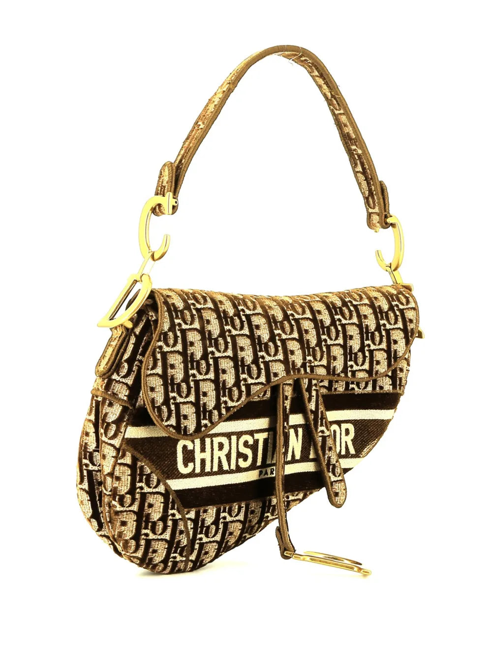 Christian Dior Pre Owned 2020 Oblique Saddle Handbag — Same as shown — Size One Size — Top View